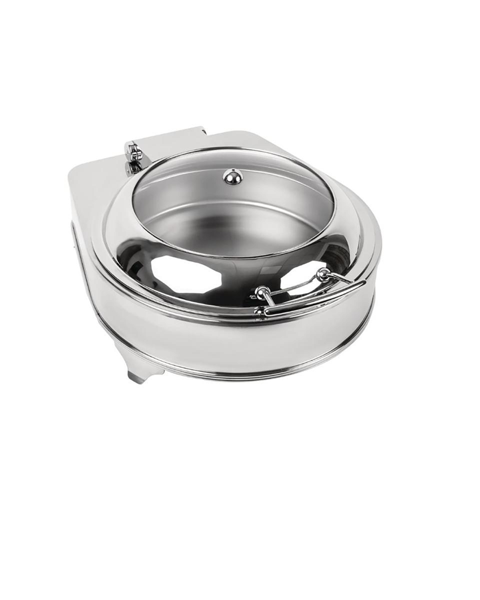 Chafing dish - 6 Litres - H 24 x 42,5 x 49 CM - Inox/Verre - Olympia - CB729
