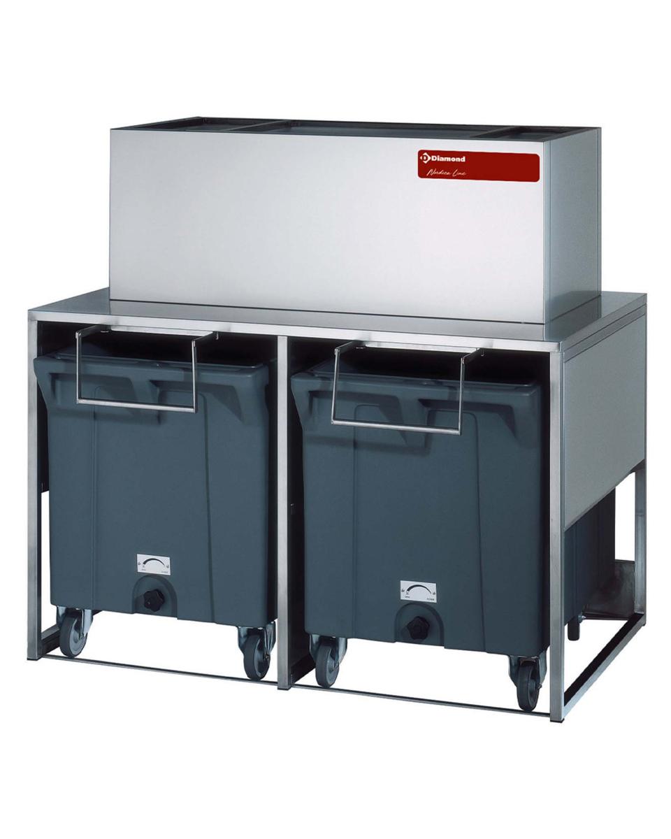 Bacs de rangement - 2 x 108 KG - Sur roulettes - Diamant - DROLBIN/28-51