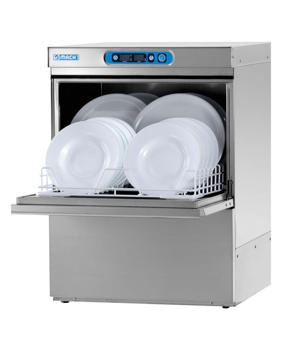 Chargeur frontal pour lave-vaisselle - Digital - Double paroi - 400V - Mach - DT 50.23