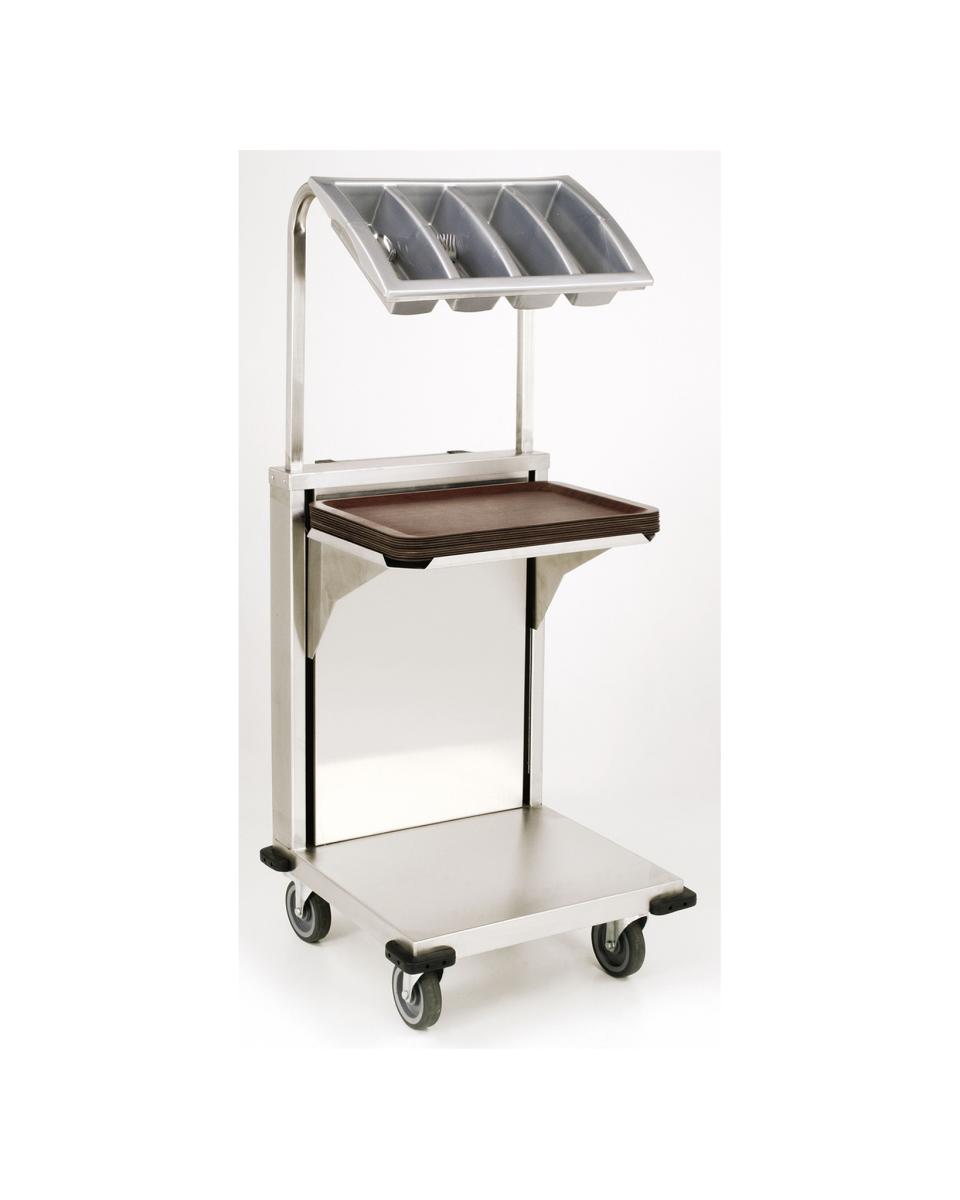 Distributeur de plateaux - Plastique - H 138 x L 52,5 x P 54,5 CM - Saro - 452-1205