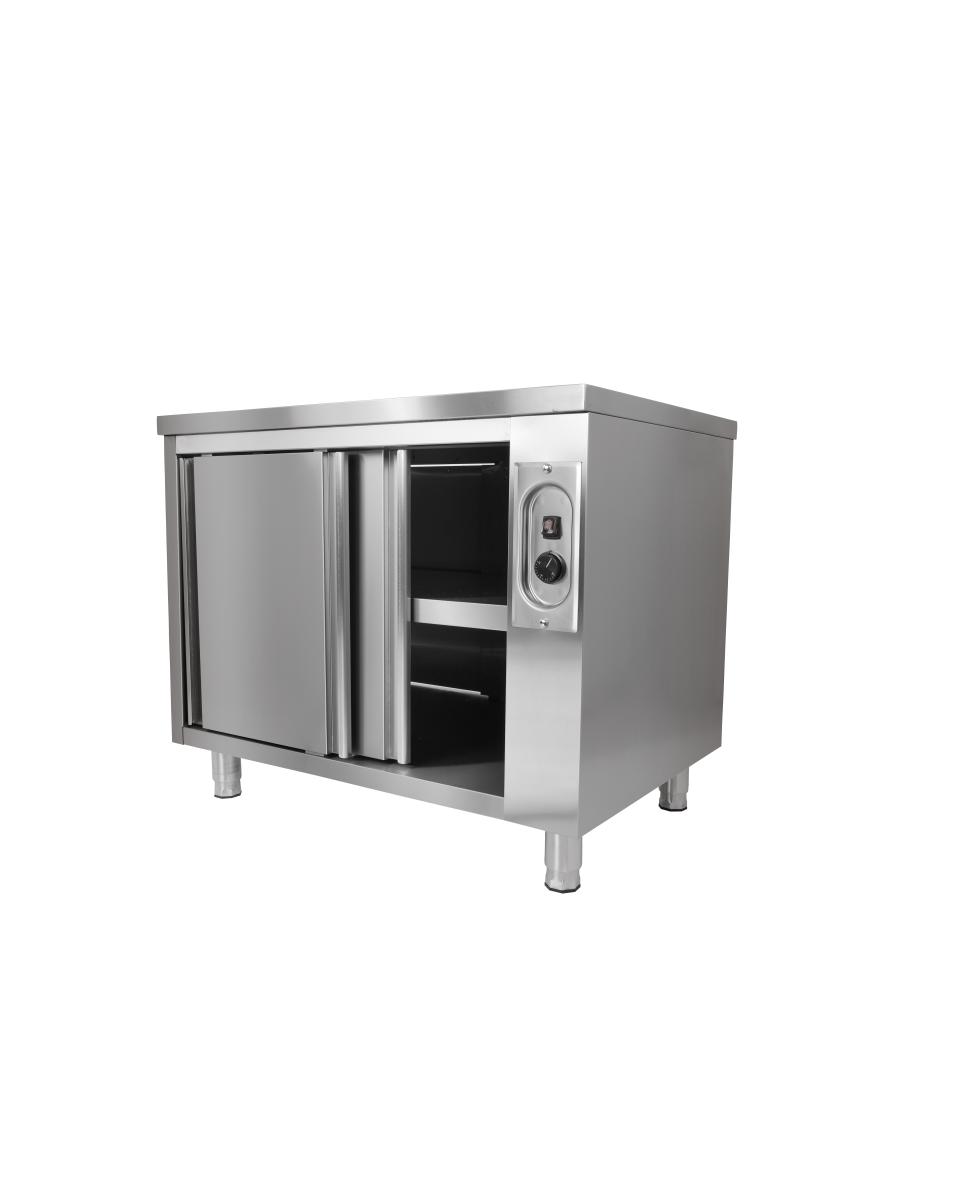 Armoire chauffante inox - Portes coulissantes - H 85 x L 120 x P 70 CM - G-Line