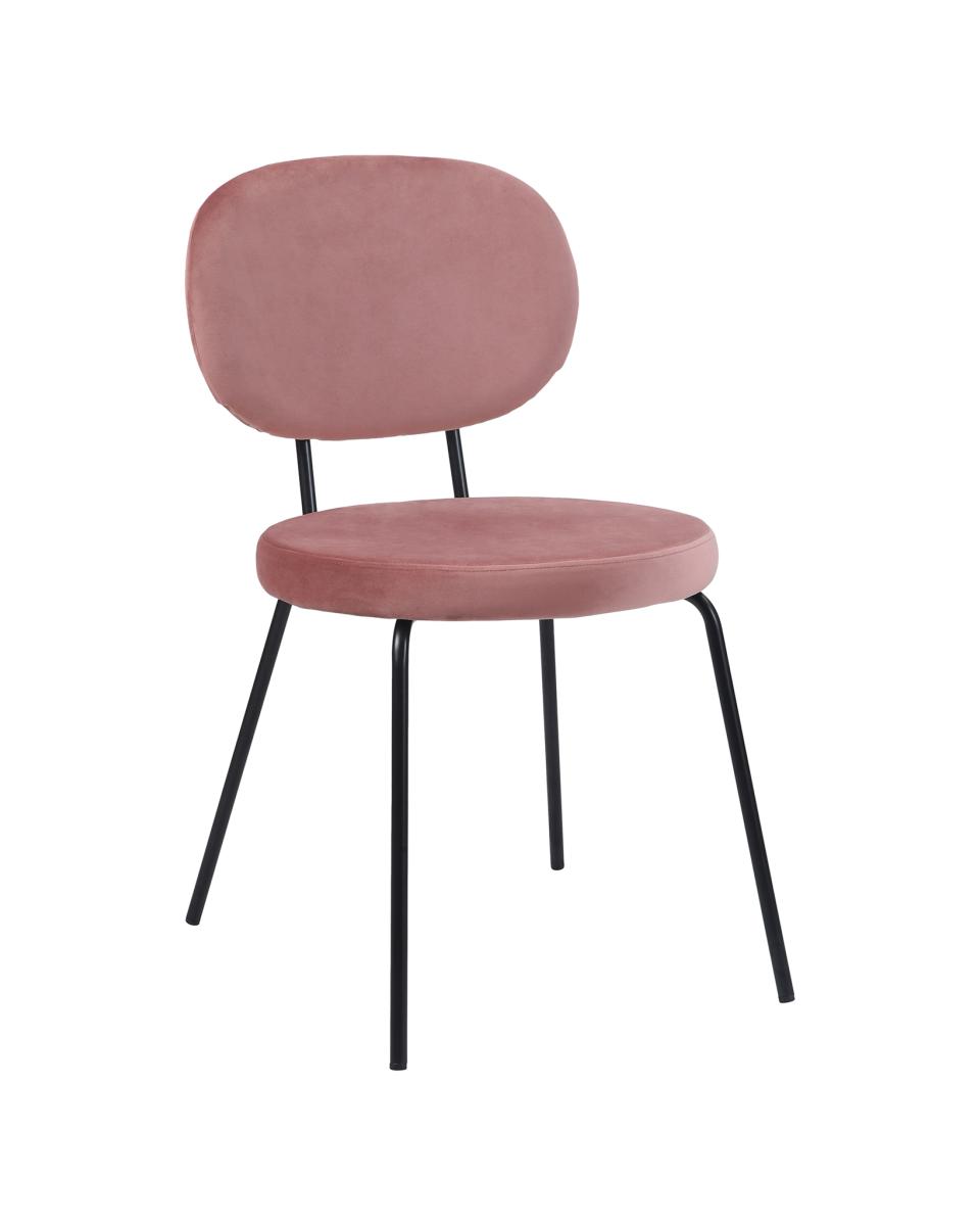 Chaise traiteur - Rondo - Velours Rose - G-Line