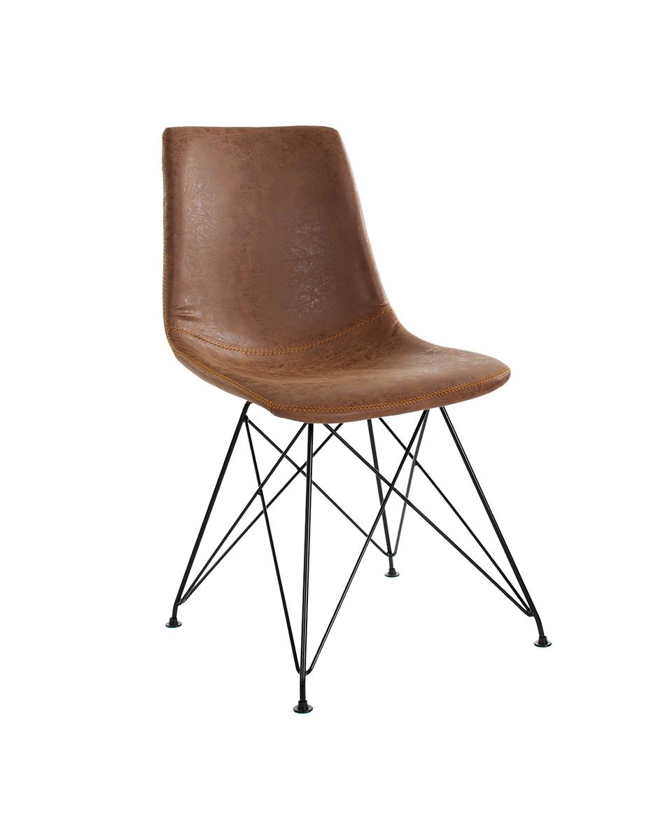 Chaise de restauration - Clint - Marron - Acier - G-Line