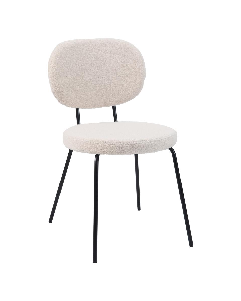 Chaise traiteur - Rondo - Teddy Crème - G-Line