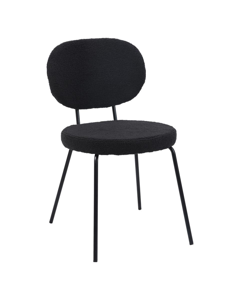 Chaise restauration - Rondo - Teddy Noir - G-Line