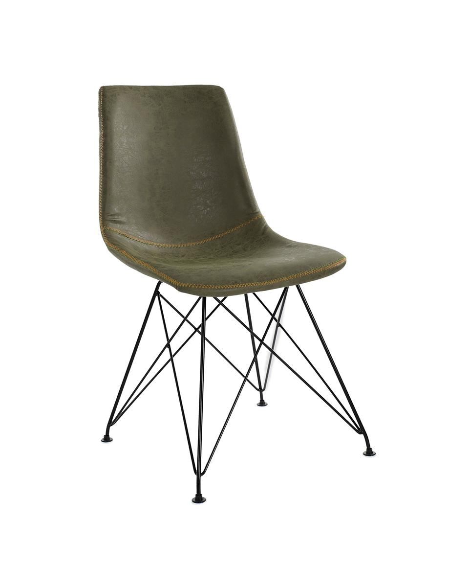 Chaise de restauration - Clint - Vert - Acier - G-Line