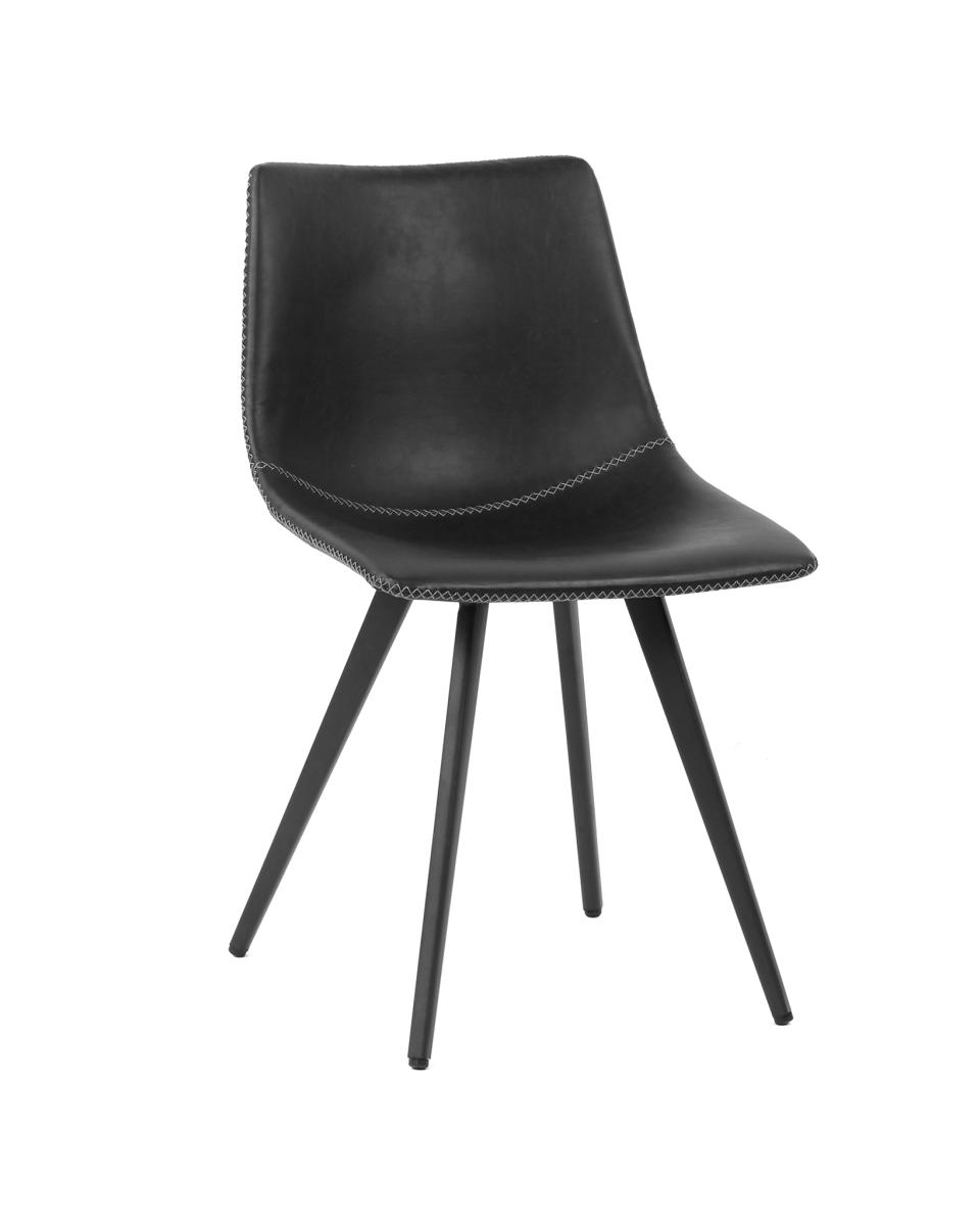 Chaise de restauration - Nicolas - Similicuir / Acier - Gris - G-Line