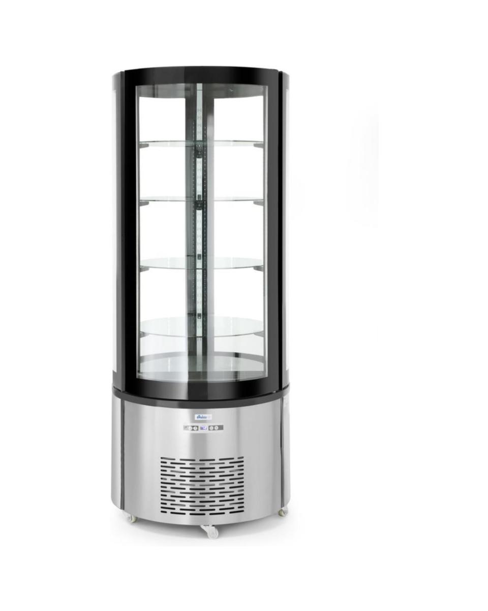 Vitrine pâtisserie ronde 360L - Inox - H 175 X 68 CM - Hendi - 233832
