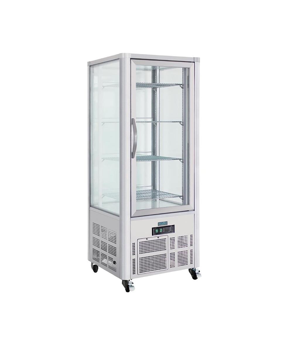 Vitrine pâtisserie - 400 Litres - H 180 x 70.6 x 70.6 CM - 230 V - Polar - GD881