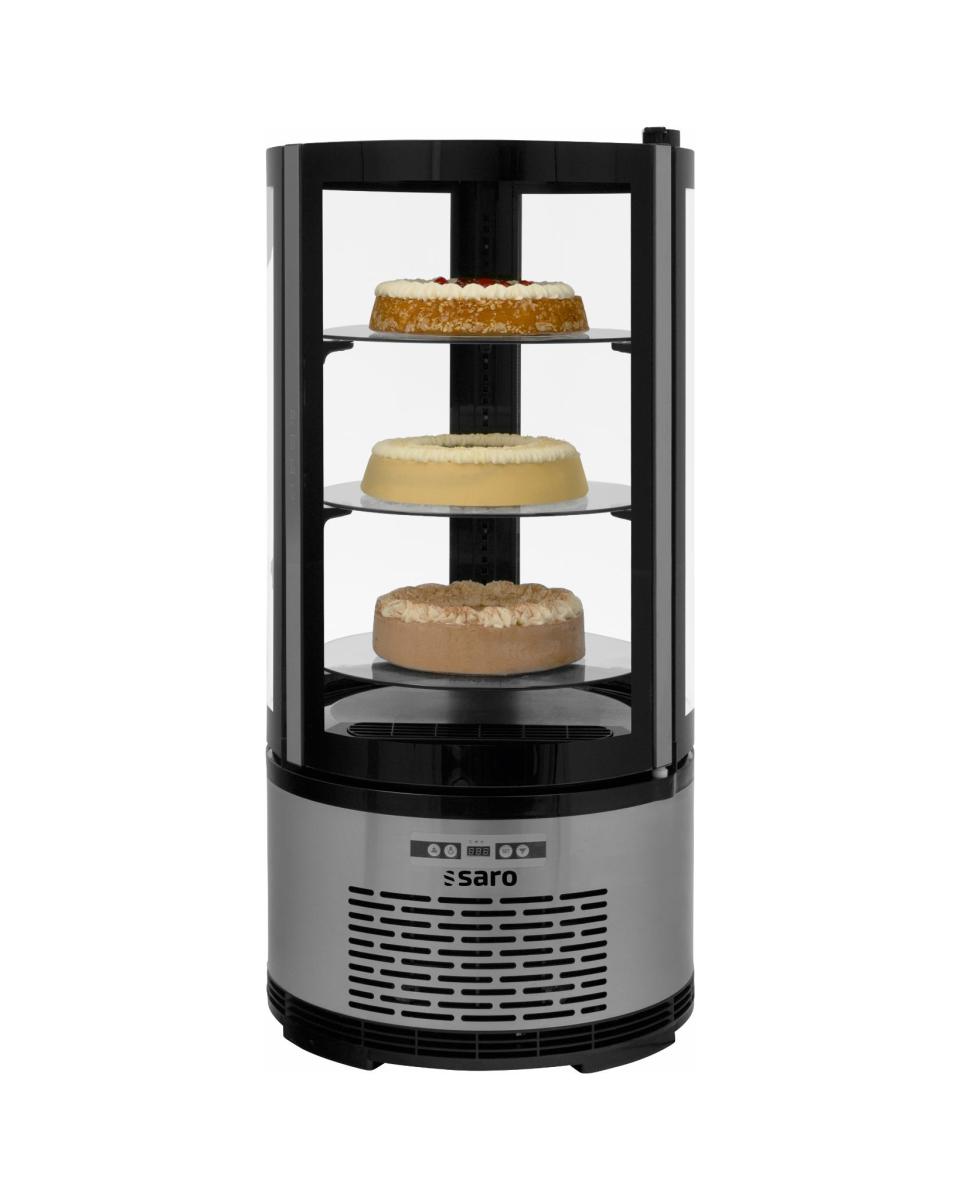 Vitrine pâtisserie - 100 litres - Inox - Saro - 330-1125