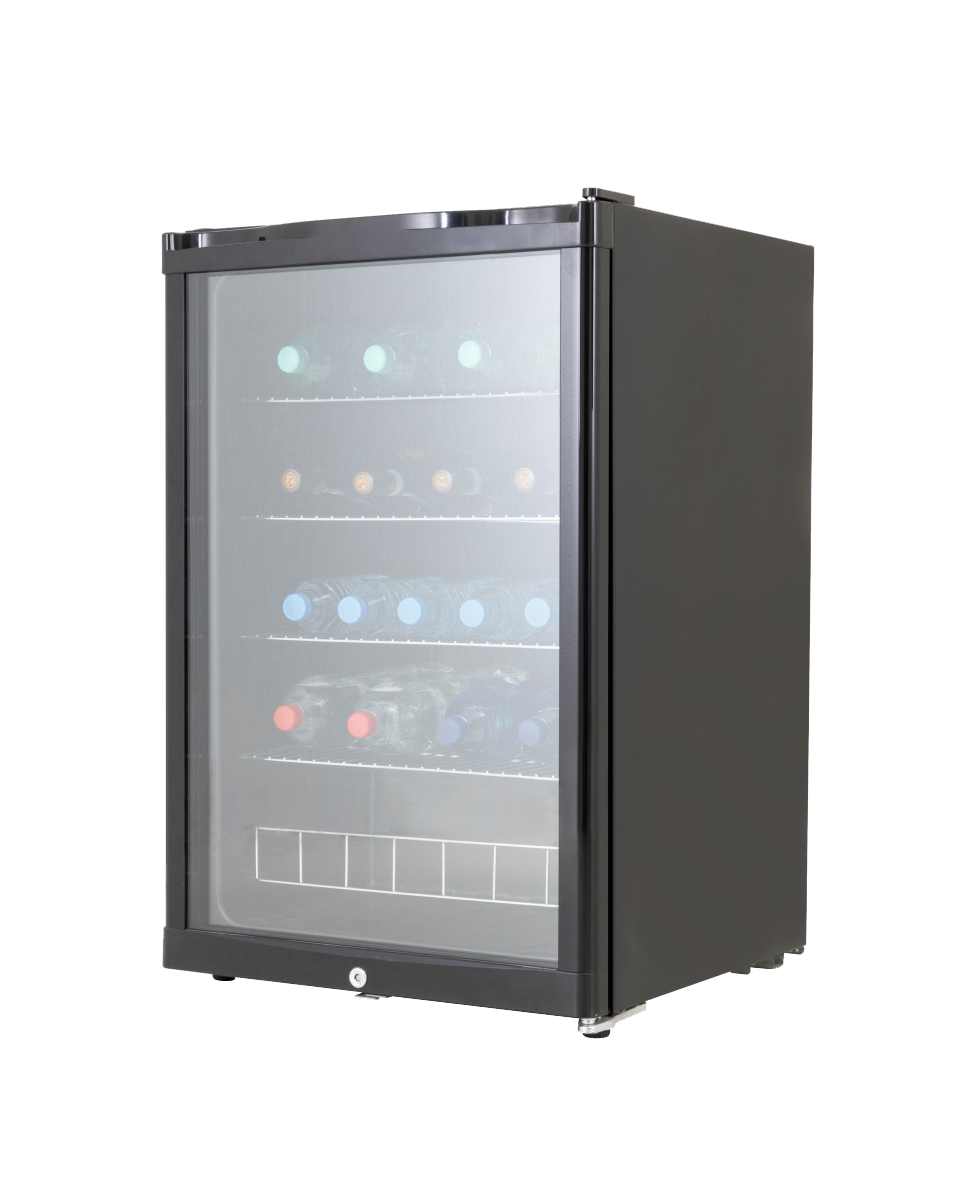Réfrigérateur porte vitrée - 130 litres - 1 porte - Noir - Husky - KK111-BK-NL-HU