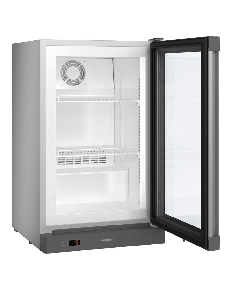 Porte vitrée congélateur - Gris acier - 66 litres - 1 porte - Liebherr - Fv 913-41