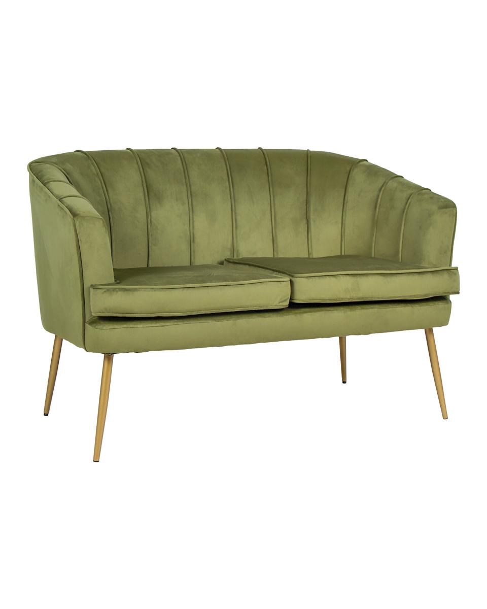 Canapé traiteur - Relax - 120 CM - Velours - Olive - G-Line