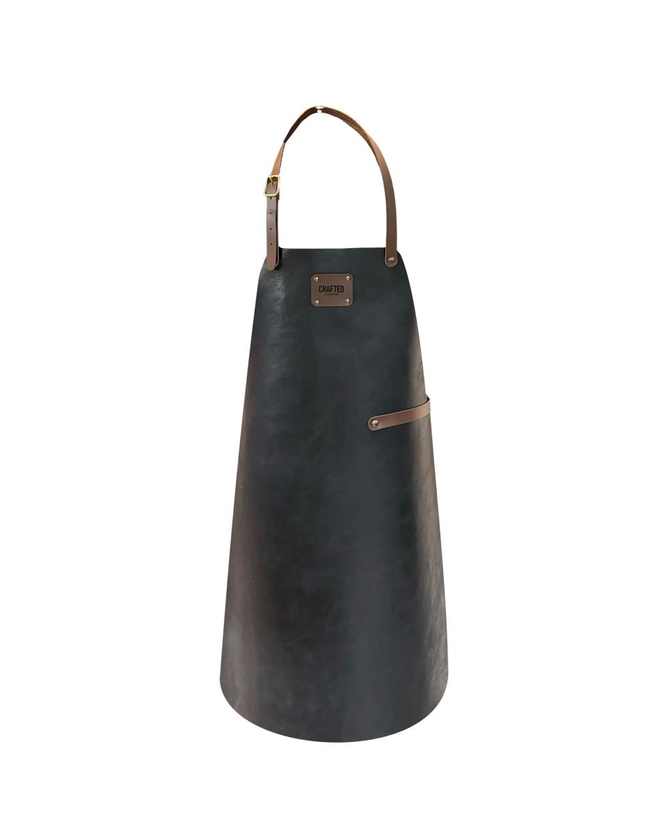 Tablier - Cuir - Noir - Cuir artisanal