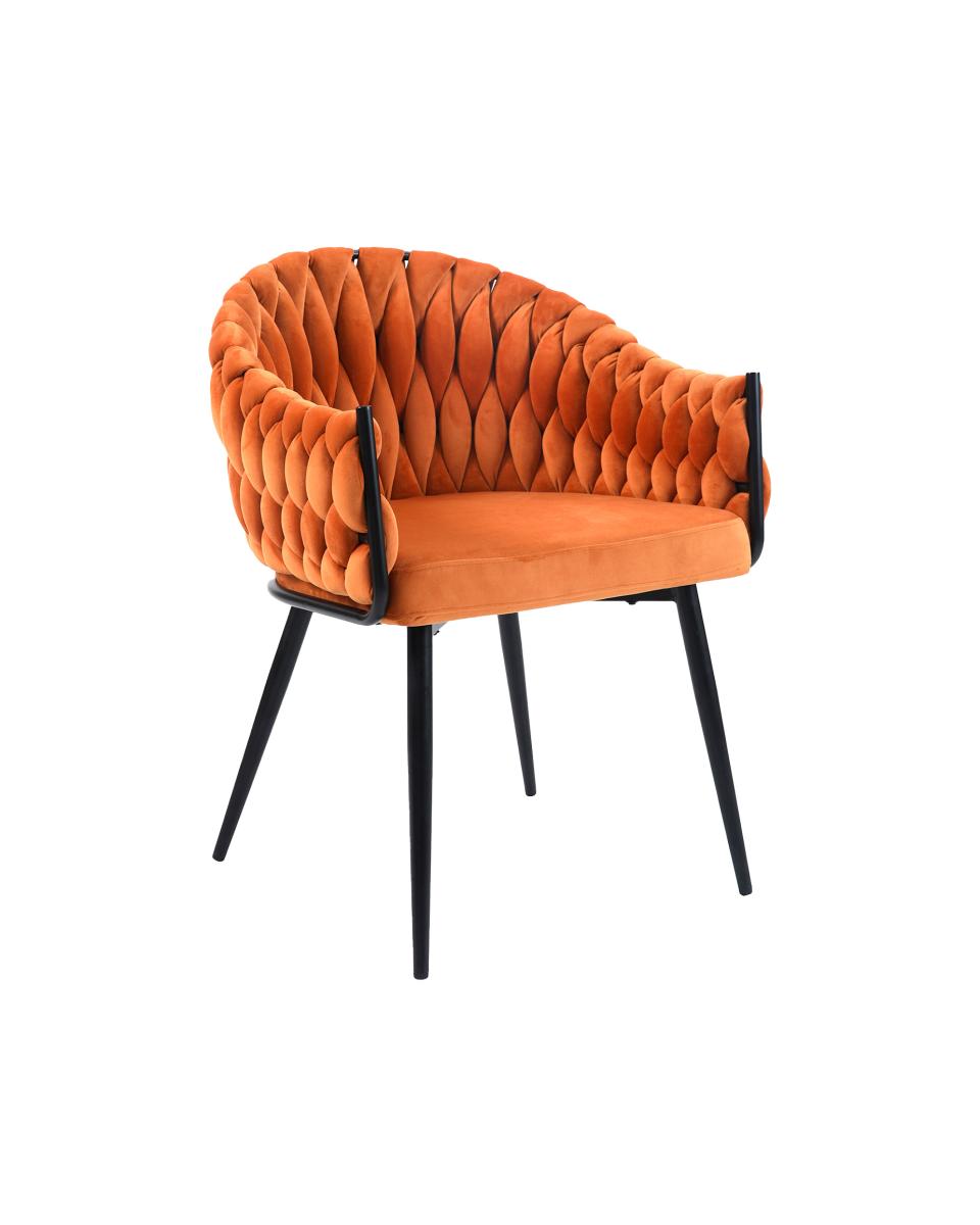 Chaise traiteur Wave - Velours Orange - G-Line