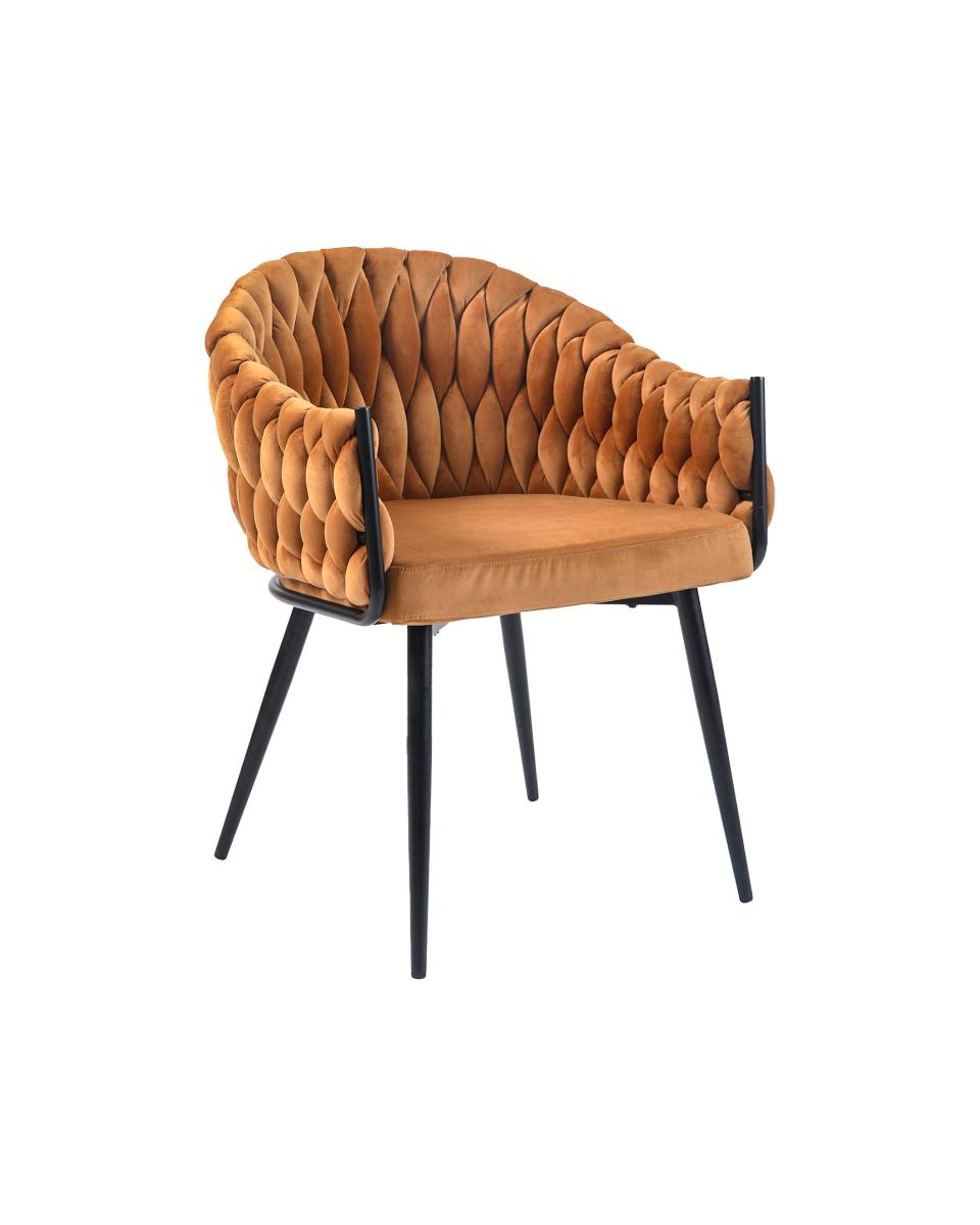 Chaise traiteur Wave - Velours Marron - G-Line