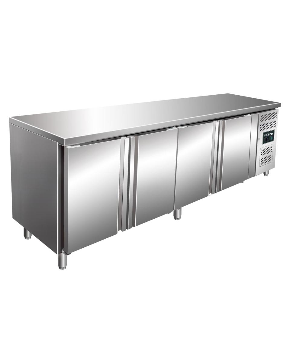 Etabli réfrigéré - 4 portes - H 95 x L 223 cm - inox - Saro - 323-1072