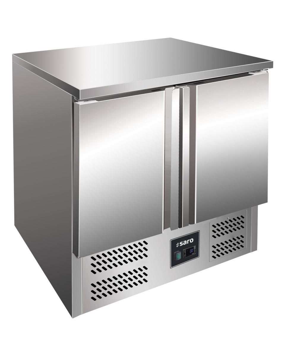 Etabli réfrigéré - 2 portes - H 89 x L 90 cm - inox - Saro - 323-1006