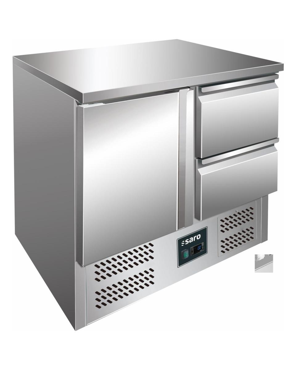 Etabli réfrigéré - 1 porte - H 89 x L 90 cm - inox - Saro - 323-10062