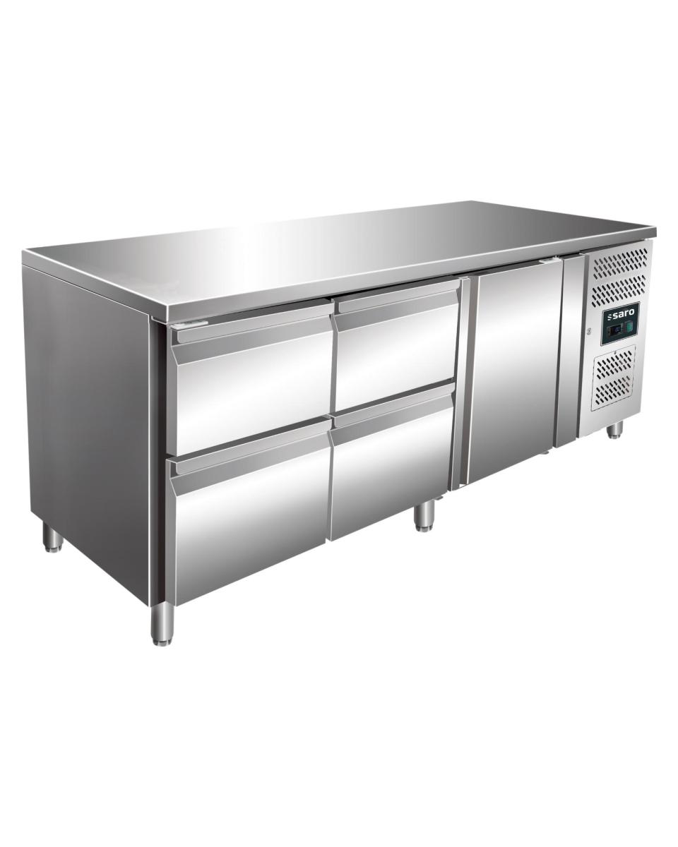 Etabli réfrigéré - 1 porte - H 95 x L 179,5 cm - inox - Saro - 323-10718