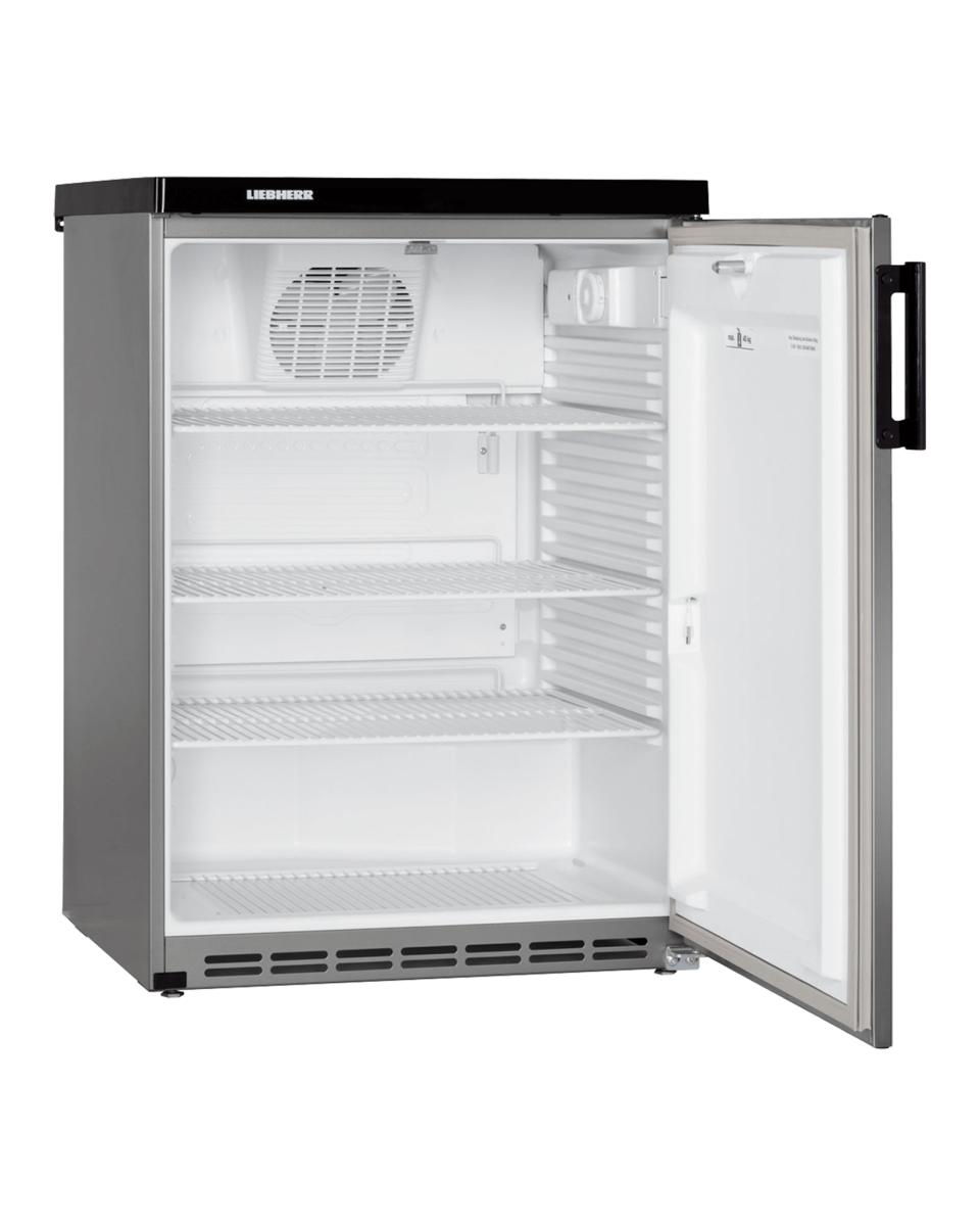 Modèle de table frigo - Gris acier - 160 litres - 1 porte - Liebherr - FKvesf 1805-20