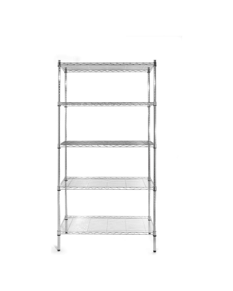 Etagère - Etagère de rangement - Chrome - 90x45x180 Cm - 5 Etagères - G-Line