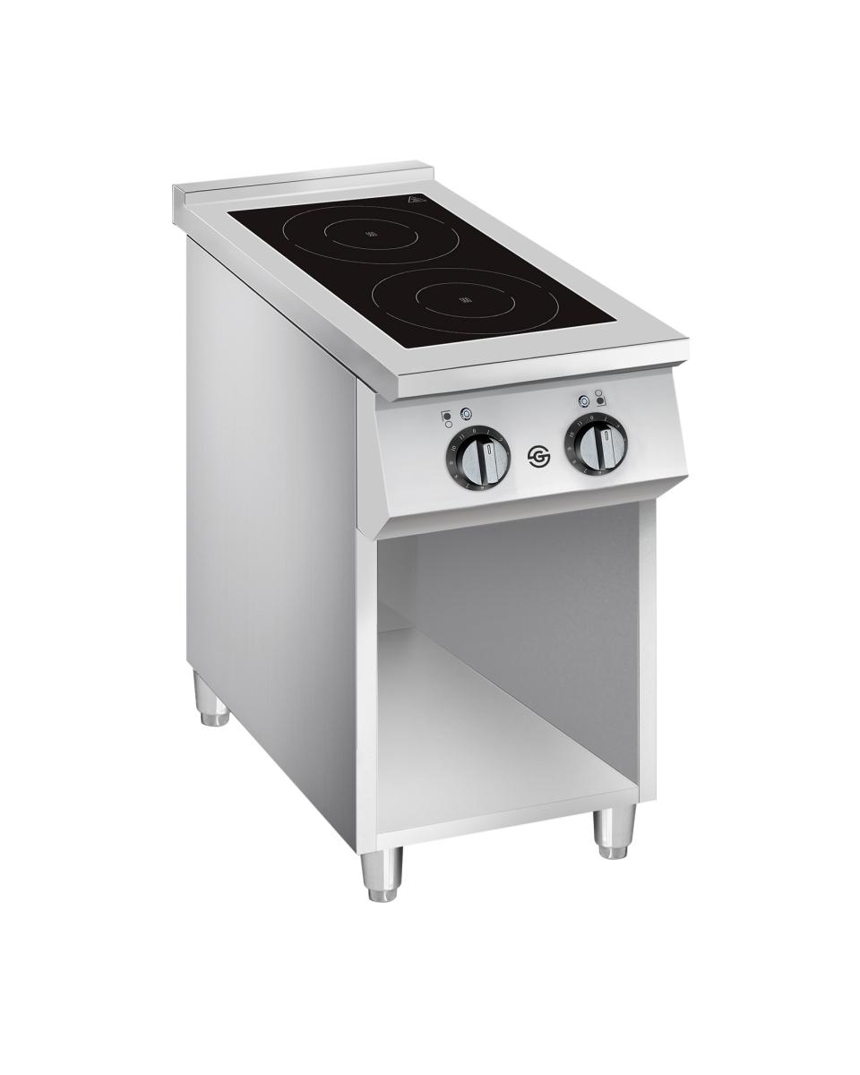 Table de cuisson - Induction - 2 Zones - inox - H 90 x L 40 x P 70 CM - G-line