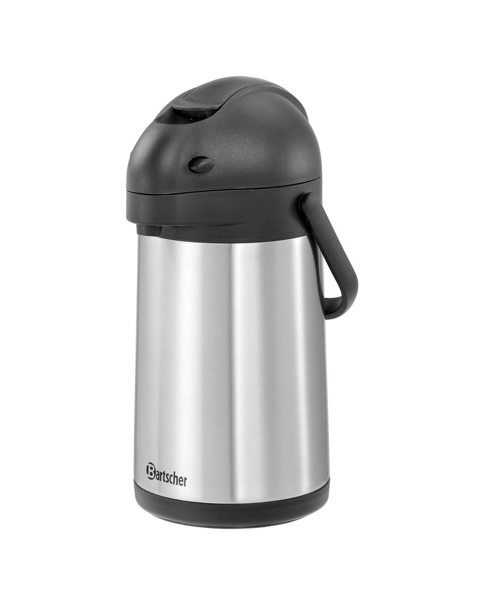 Carafe à pompe - 1,9 litre - acier inoxydable - Bartscher - 190117