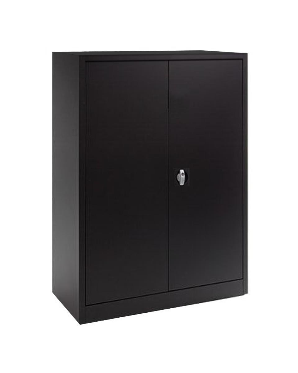 Classeur - Noir - H 120 x 92 x 42 CM - Avec serrure - FLC