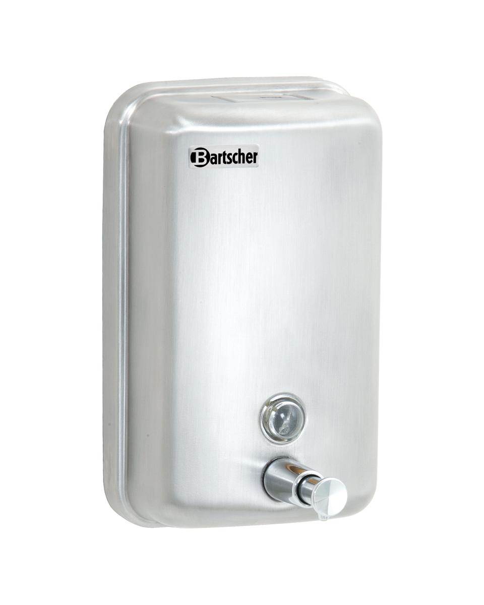 Distributeur de savon - 1 Litre - Mural - Argent - Bartscher - 850007