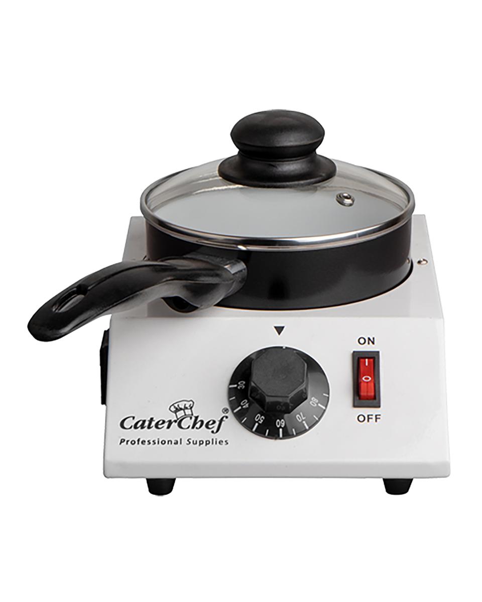 Réchaud Chocolat - H 15,8 x 16,8 x 22,8 CM - 1 KG - 220 - 240 V - 40 W - Inox - 1,25 Litre - +30°C / +80°C - Caterchef - 921530