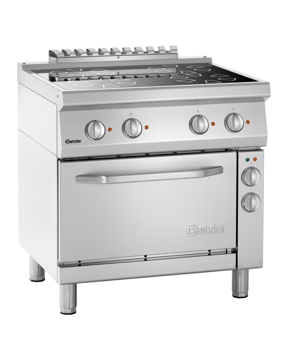 Cuisinière - 4 Foyers - Avec four - Céramique - Bartscher - 287431