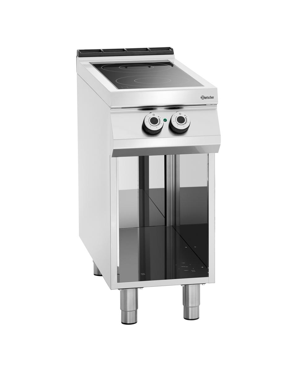 Cuisinière électrique - 2 zones de cuisson - Structure ouverte - Bartscher - 296411
