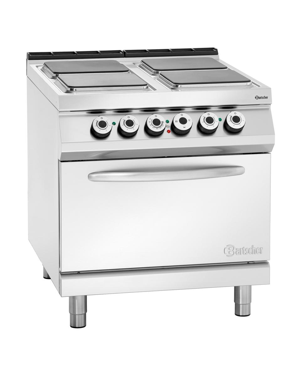 Cuisinière électrique - 4 plaques chauffantes - avec four - Bartscher - 296325