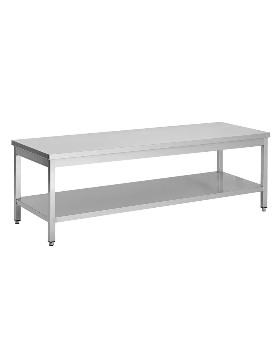 Table Wok Inox - Avec Tablette Inférieure - G-Line