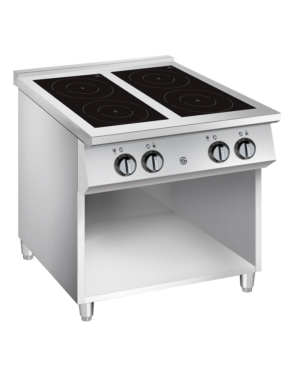 Table de cuisson - Induction - 4 Zones - inox - H 87 x L 70 x P 80 CM - G-line