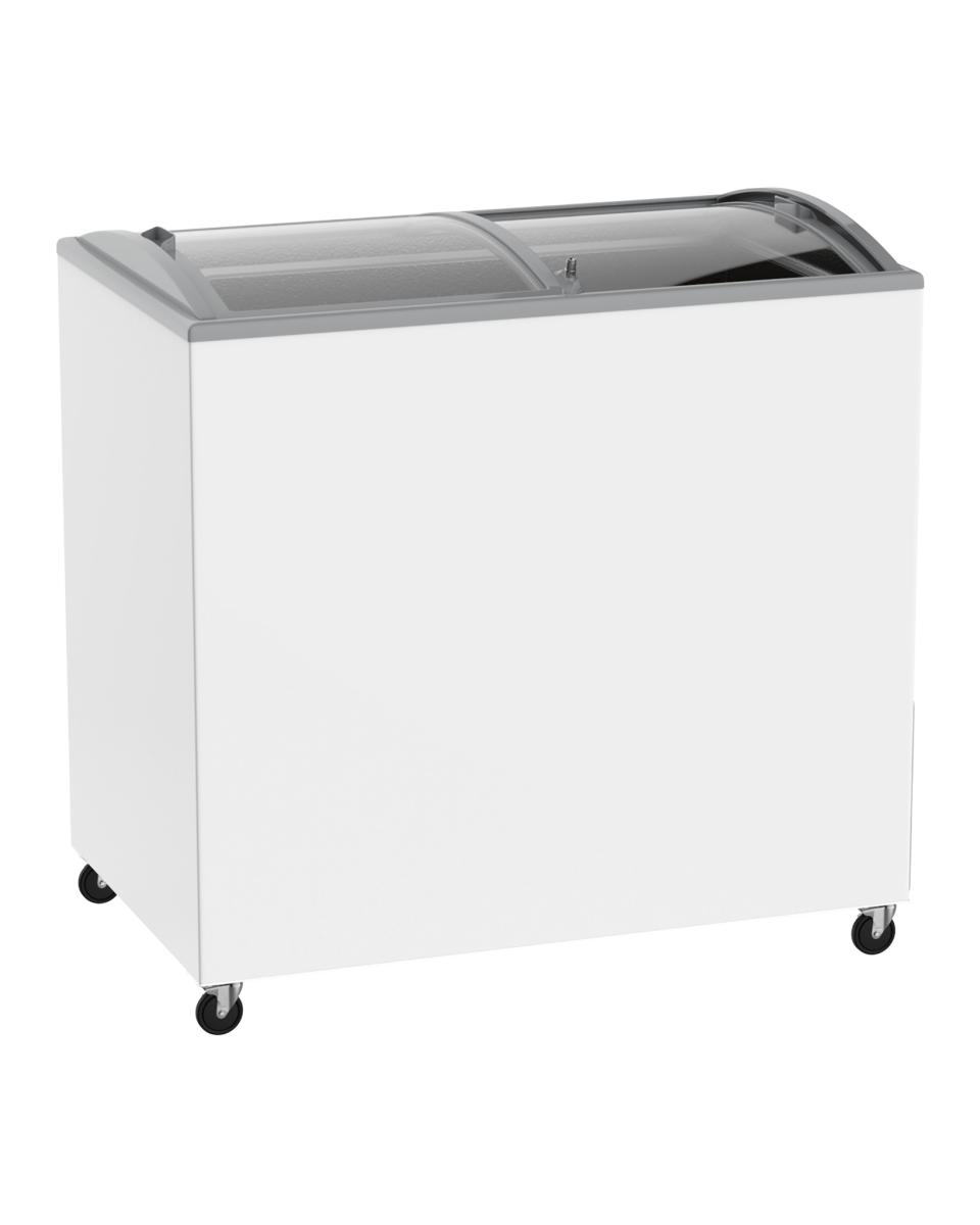 Conservateur à glaces - Vitrine à glaces - 300 Litres - Porte coulissante - H 90,4 x 103,9 x 65,3 CM - G-Line