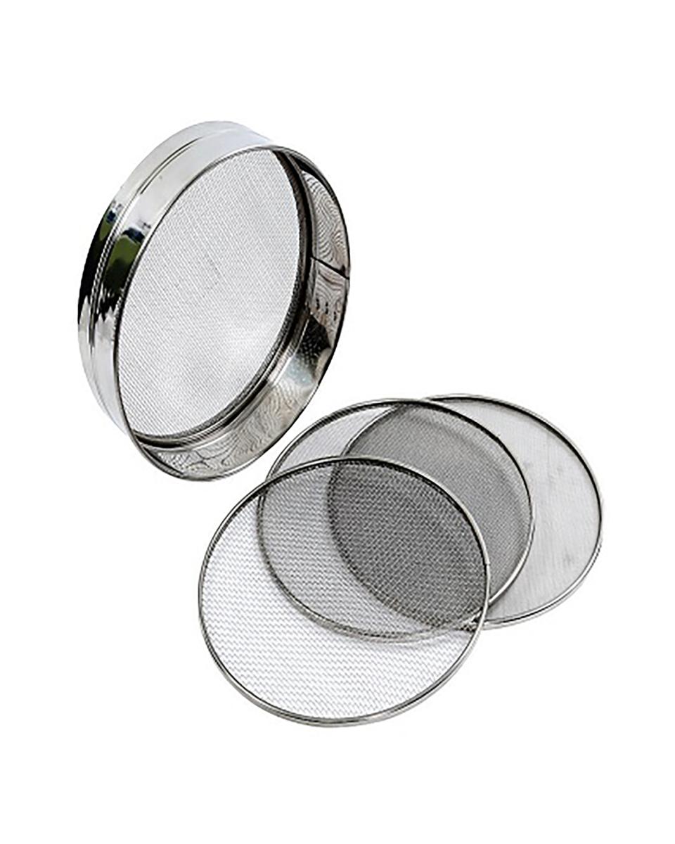 Tamis boulanger - Lot de 4 - 0,75mm/1mm/2mm/3mm - 21 CM - Inox - G-Line