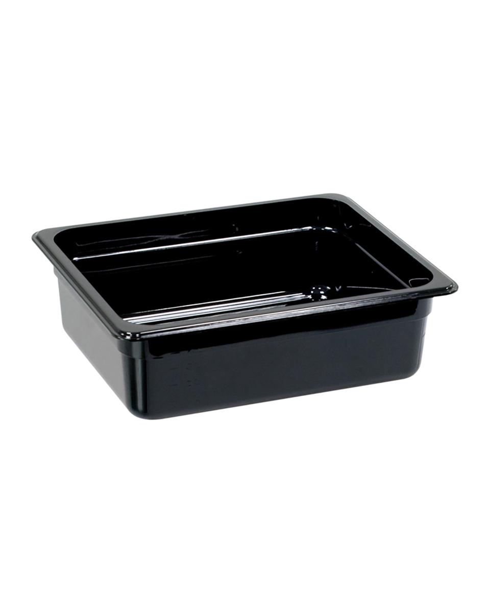 Bac gastronorme - Polycarbonate - Noir - 1/2 GN - 100 mm - G-Line