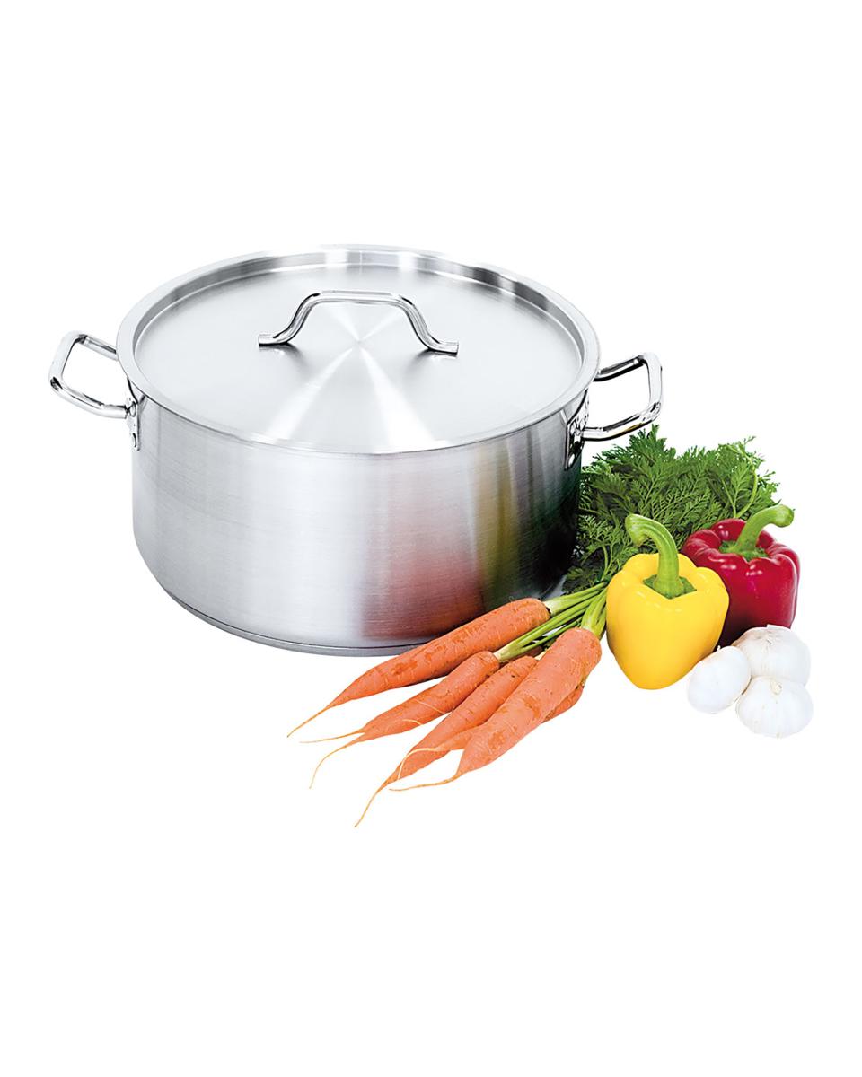 Cocotte - Ø32 x H 16 CM - Basse - Inox - Avec Couvercle - 12,9 Litre - G-Line