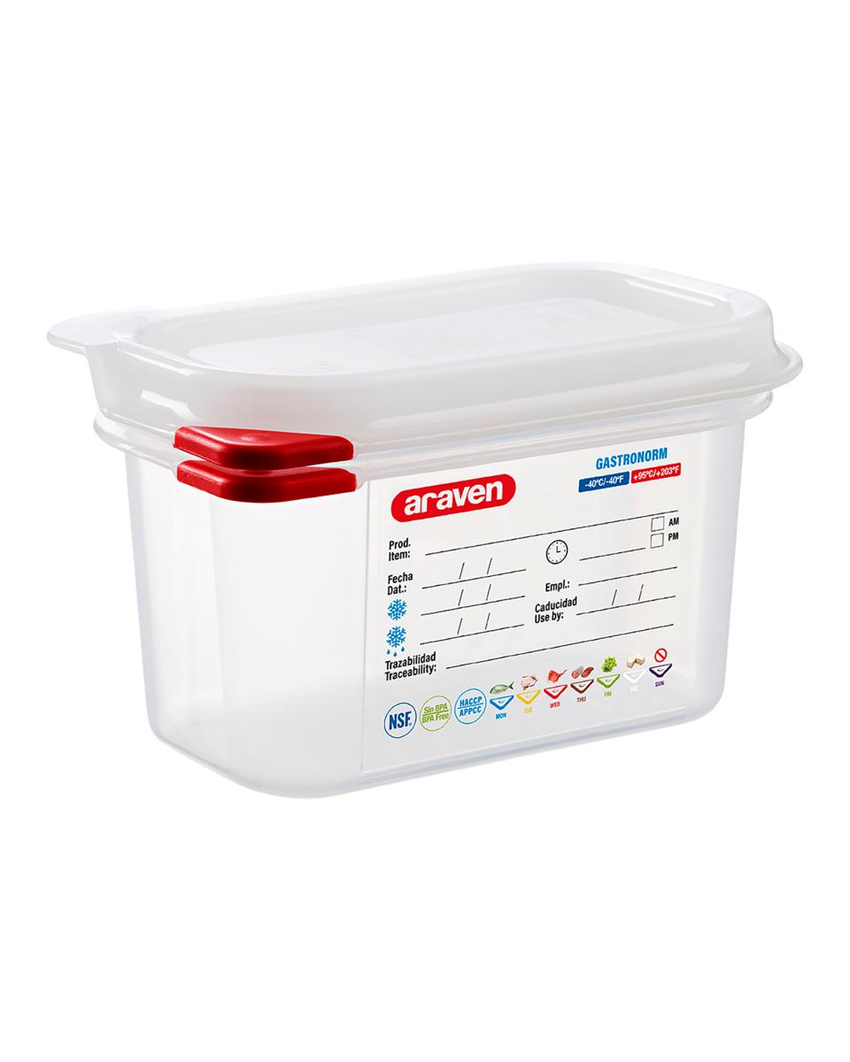 Boîte alimentaire - GN 1/9 - profondeur 100 mm - Polypropylène - G-Line