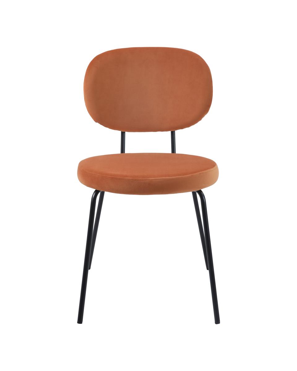 Chaise restauration - Rondo - Velet Orange - G-Line