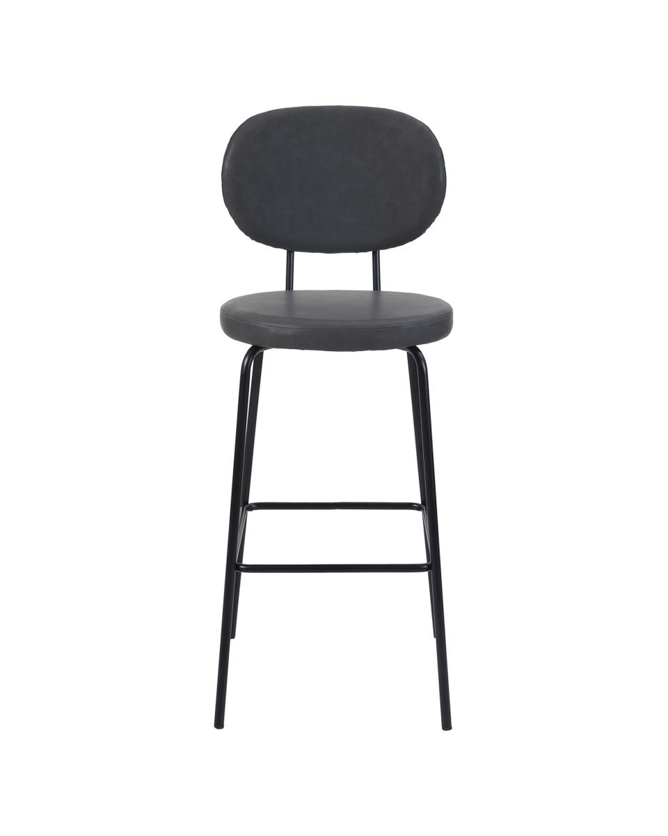 Tabouret de bar Rondo - Pu Gris Foncé - G-Line