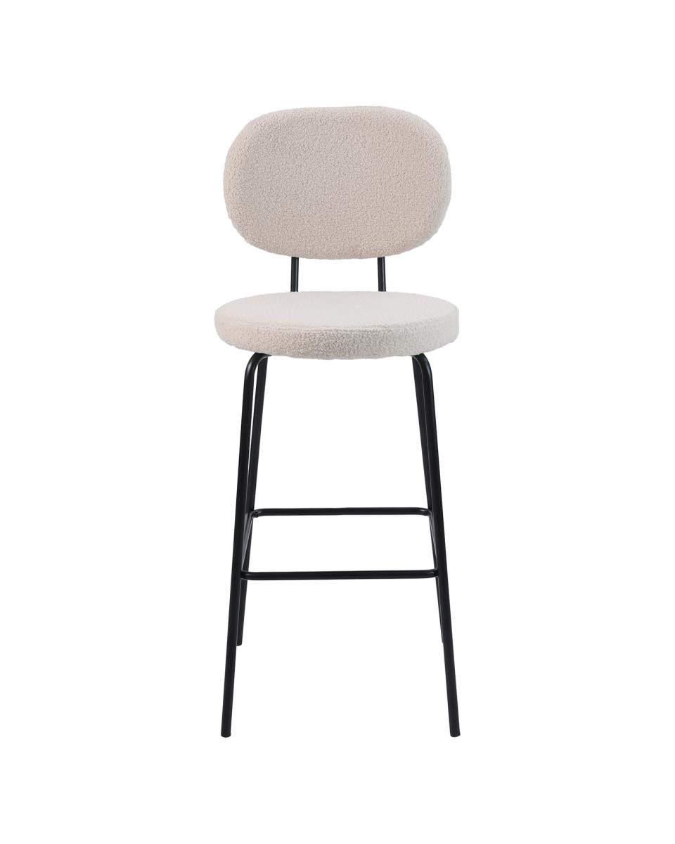 Tabouret de bar Rondo - Teddy Crème - G-Line