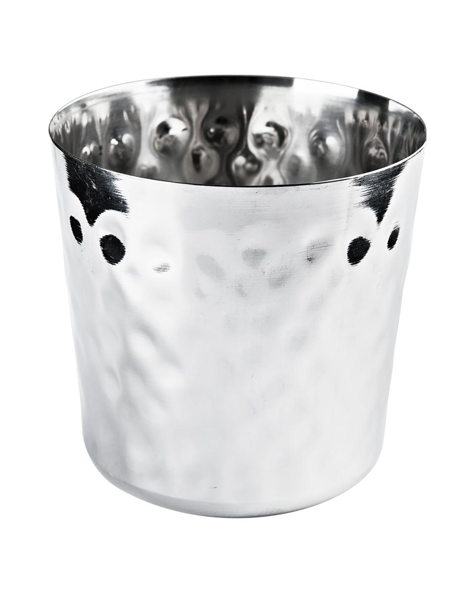 Gobelet à frites - Ø8,8 x H 8,5 CM - Inox - Martelé - G-Line