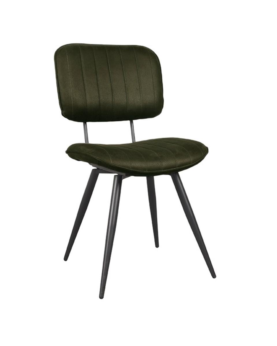 Chaise de restauration - Gijs - Microfibre - Army - G-Line