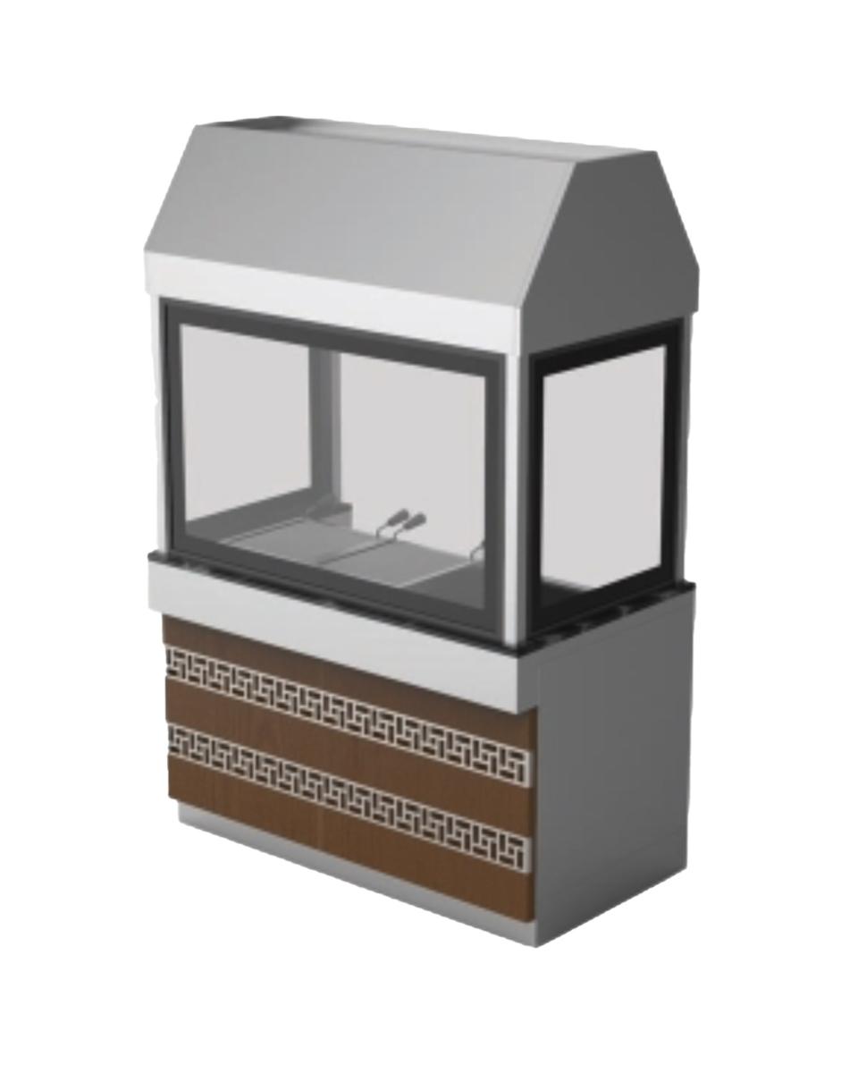 Barbecue à charbon - G-Line - 3 Pièces - Hotte aspirante - H 215 x 136 x 79 CM - G-Line