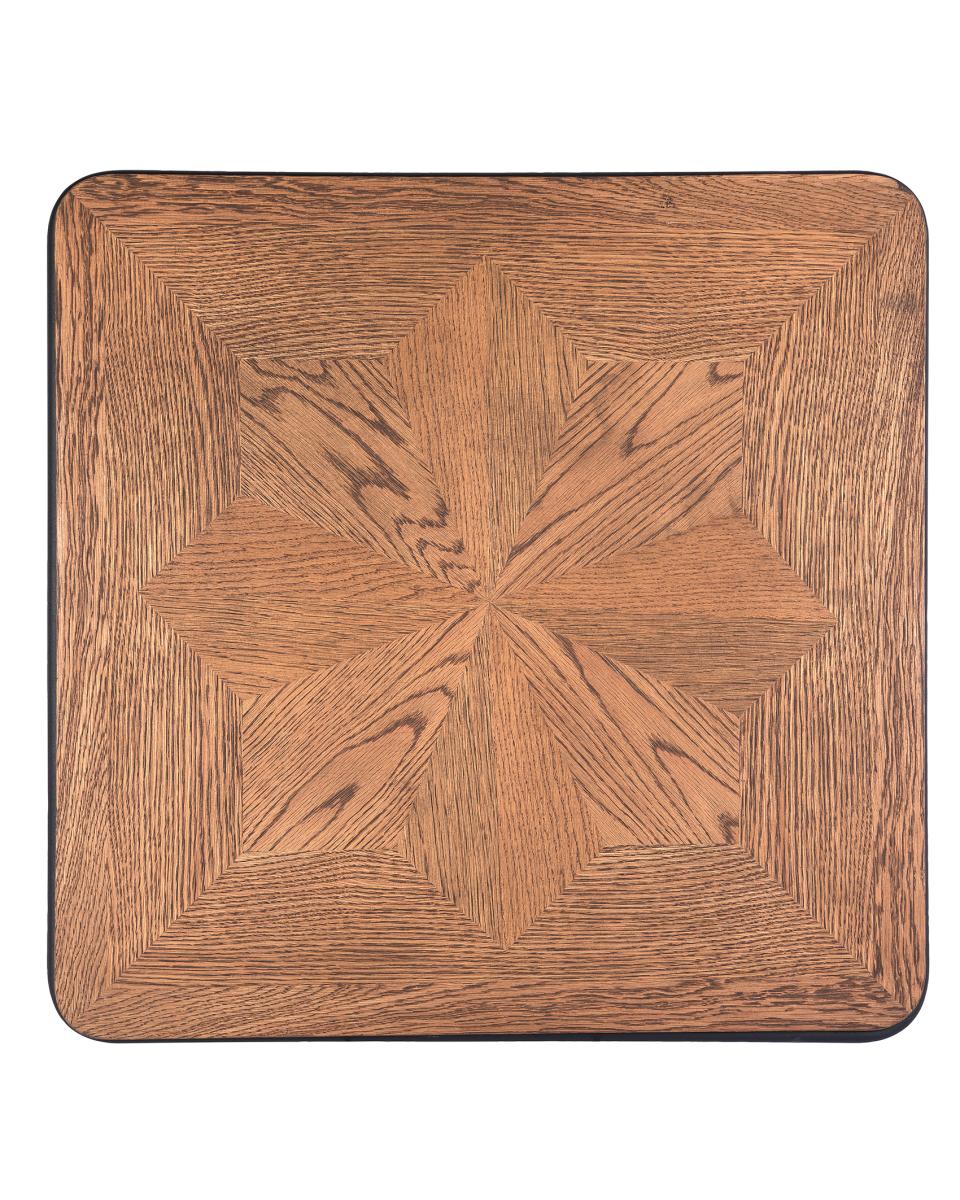 Plateau de table Markant Bois - Chant Métal - 70 x 70 CM - G-Line