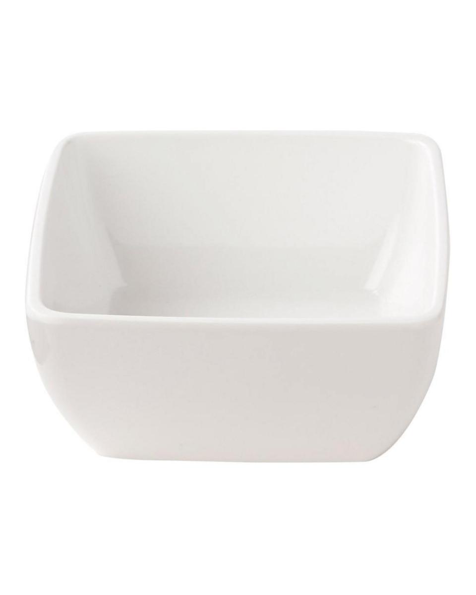 Assiette creuse - Carré - Blanc - Mélamine - L 12,5 x P 12,5 CM - G-Line