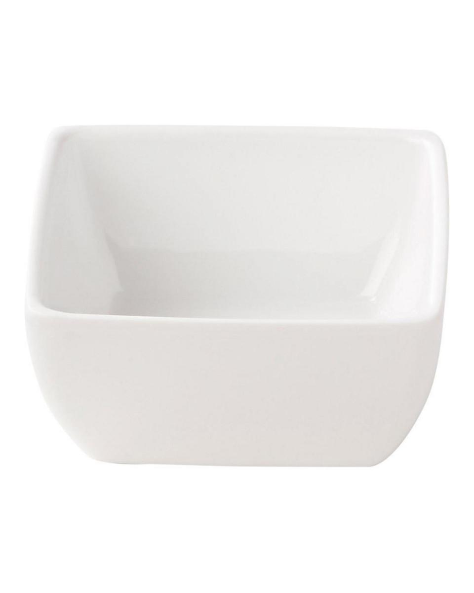 Bol - Carré - Blanc - Mélamine - L 8,5 x P 8,5 CM - G-Line